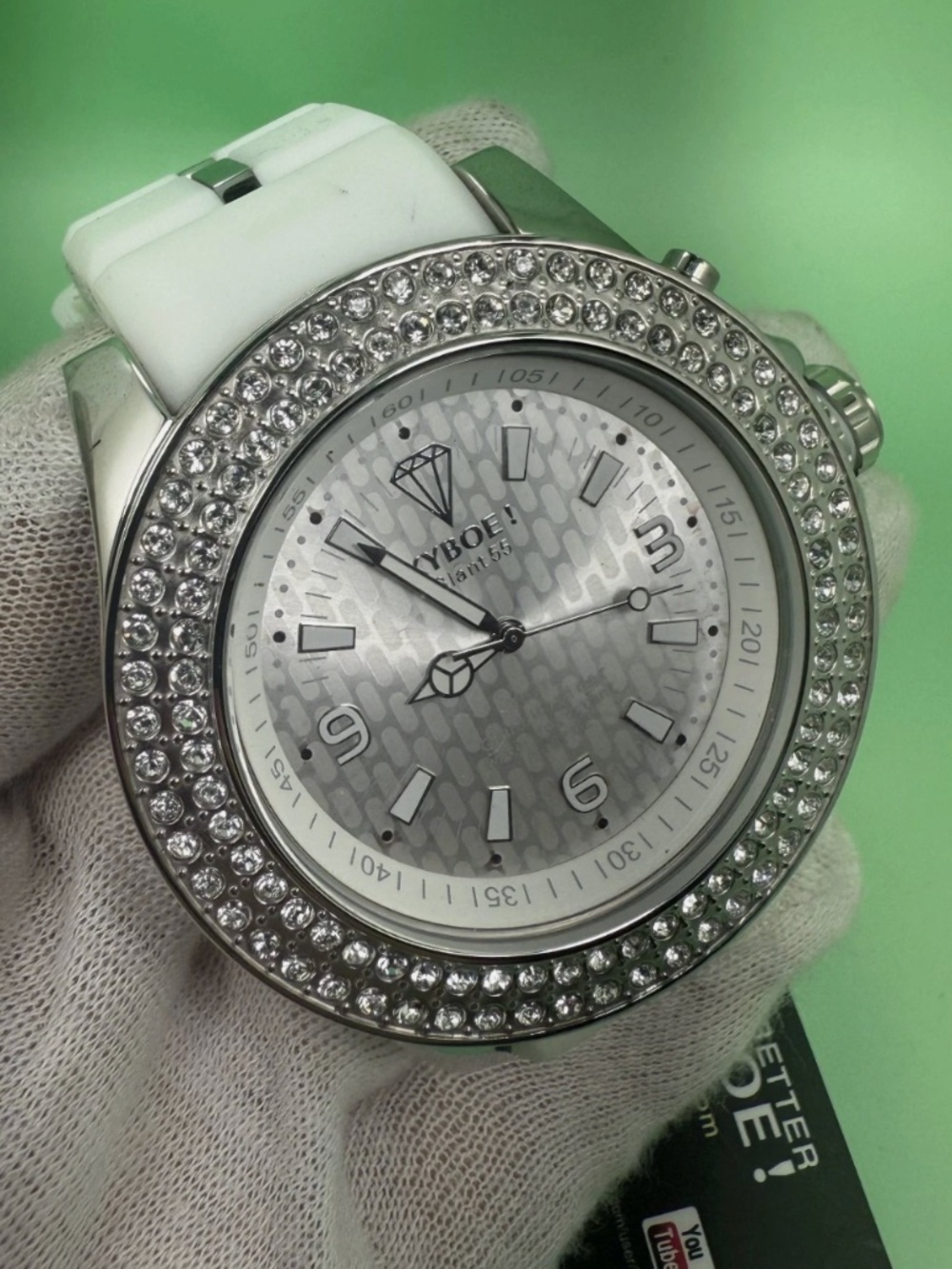 KYBOE! Giant Mariner 55mm White 10ATM Quartz Watch SW.55-001 Unisex